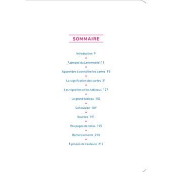 Le joli Petit Lenormand - Cartes divinatoires