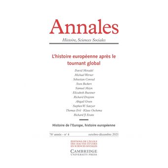 Annales. Histoire Sciences Sociales, n° 4/2021