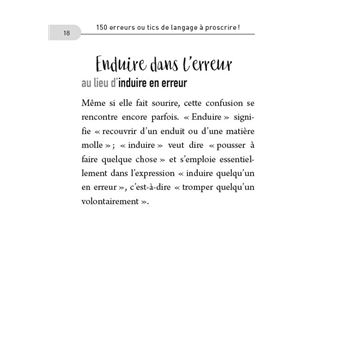 Petit livre de - 150 erreurs ou tics de langage à proscrire !