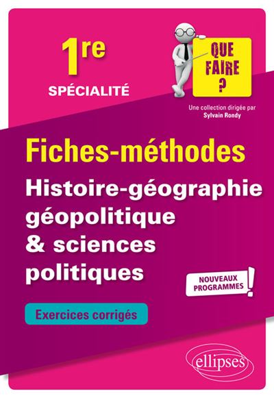 Spécialité Histoire Géographie Géopolitique et Sciences politiques 1ère