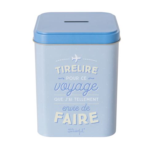 Tirelire Mr. Wonderful Pour ce voyage que j'ai tellement envie de faire