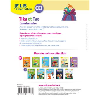 Je lis à mon rythme - Lecture CE1 Ed. 2019 - Tika et Tao : L'anniversaire