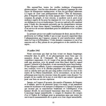 Devoir de mémoire, Journal d'un Sadikien