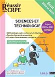 Sciences et technologie - Epreuve écrite d'application - Admissibilité - 2024-2025