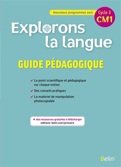 Explorons la langue CM1