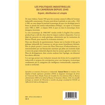 Les politiques industrielles du Cameroun depuis 1945