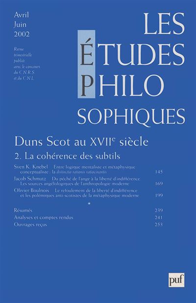 Études philosophiques 2002 -  Collectif - broché