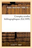 Comptes rendus bibliographiques