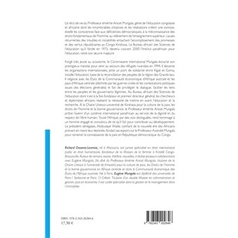 Passion et idéal panafricains pour la recherche, l'éducation et la culture de paix en République démocratique du Congo