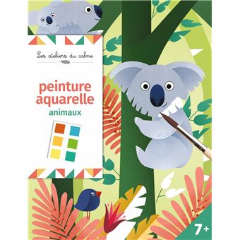 Peinture aquarelle - les animaux - pochette avec accessoires