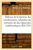 Défense de la doctrine des combinaisons