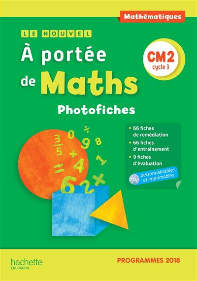 Le nouvel a portee de maths cm2 photofiches + cd