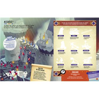 Les Incollables - Mission Moyen Âge - Mes énigmes en stickers -