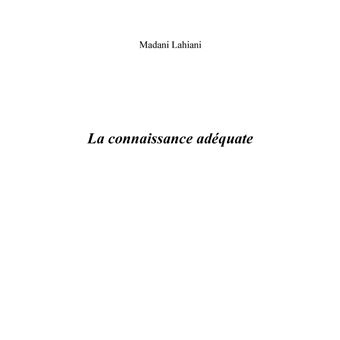 La connaissance adéquate