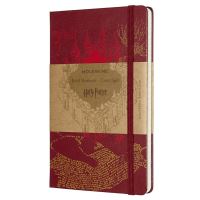 Harry potter carnet grand format ligne carte rouge