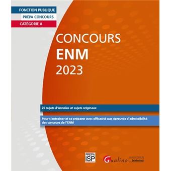 Concours ENM 2023