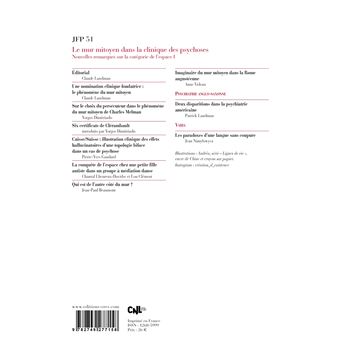 JFP 51 - Le mur mitoyen dans la clinique des psychoses