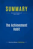 Summary: The Achievement Habit