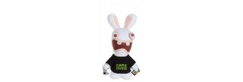 Peluche Lapins Crétins 3 Sons Geek 22 cm