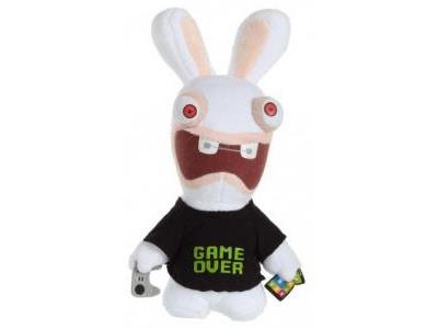Peluche Lapins Crétins 3 Sons Geek 22 cm