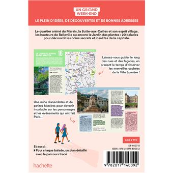 Guide Un Grand Week-end Balades secrètes à Paris