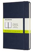 Carnet classique format moyen à pages blanches Moleskine couverture rigide Bleu