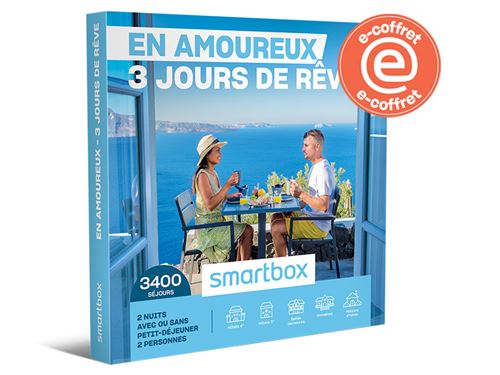 E-COFFRET SmartBox 3 jours de rêve en amoureux
