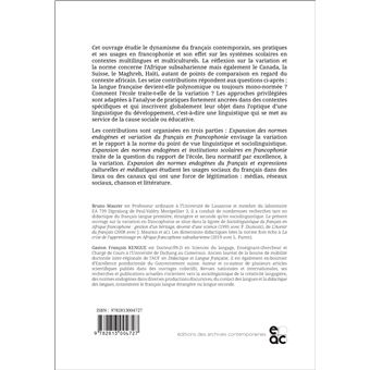 L'expansion de la norme endogène du français en francophonie