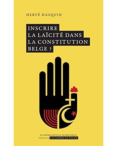 Inscrire la laicite dans la constitution belge - Hervé Asquin - Poche