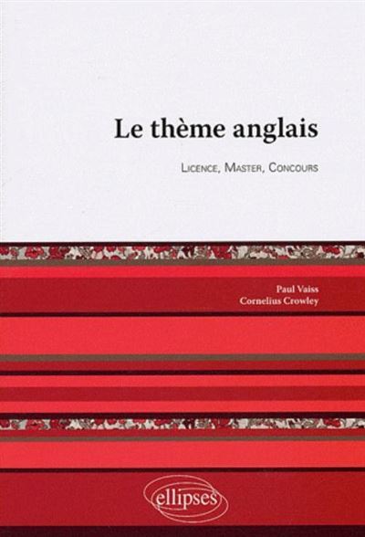 Le thème anglais : licence, master, concours