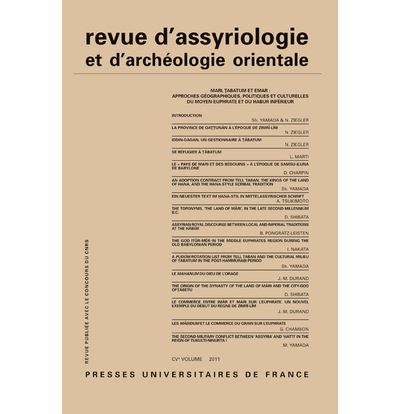Rev. d'assyrio. et d'archéo. orient. 2011, vol. 105 -  Collectif - broché