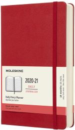 Agenda 2020 Semainier Grand Format Rouge Souple