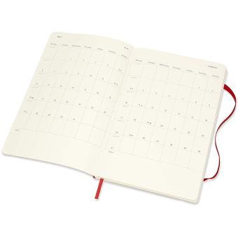 Agenda 2020 Semainier Grand Format Rouge Souple