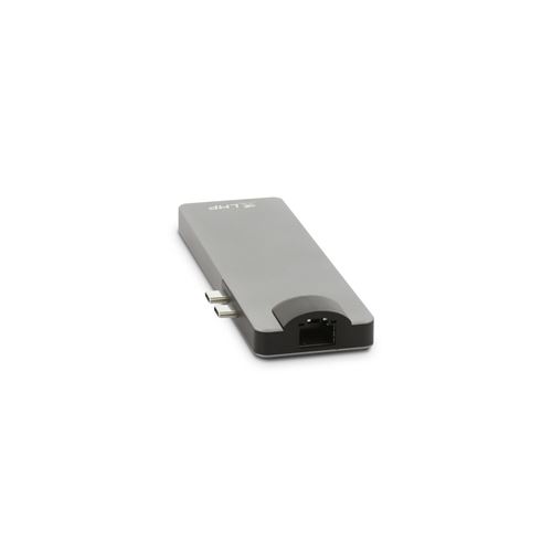 LMP USB-C mini Dock - Dock USB-C 8 ports Gris Sidéral - Station d