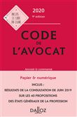 Code de l'avocat 2020, annoté & commenté - 9e ed.