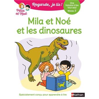 Regarde je lis ! Une histoire à lire tout seul - Mila et Noé et les dinosaures Niv3