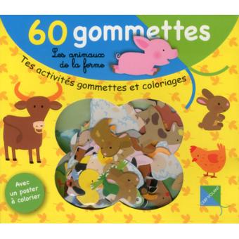 Les animaux de la ferme - 60 gommettes 60 gommettes - Boîte ou ...
