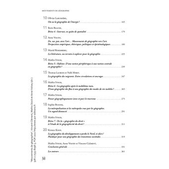 Mouvements de géographie
