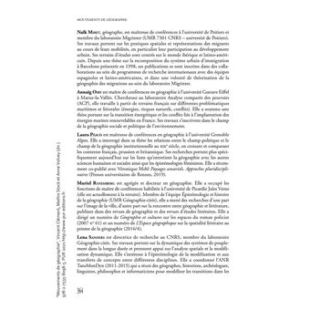 Mouvements de géographie