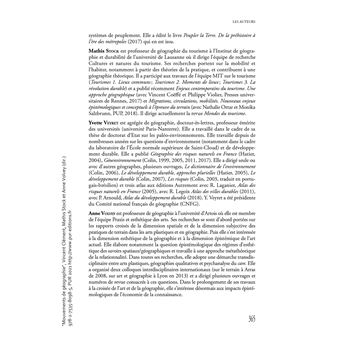 Mouvements de géographie