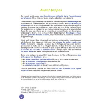 Je lis à mon rythme - Lecture CE1 Ed. 2019 - Les aventures de Tika et Tao