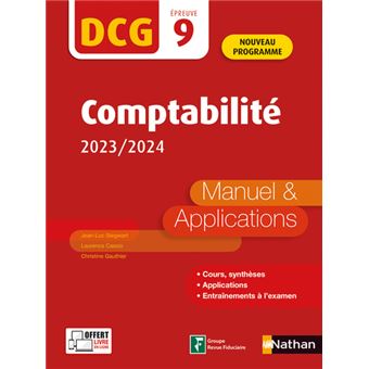 Comptabilité - DCG - Epreuve 9 - Manuel et applications - 2023/2024