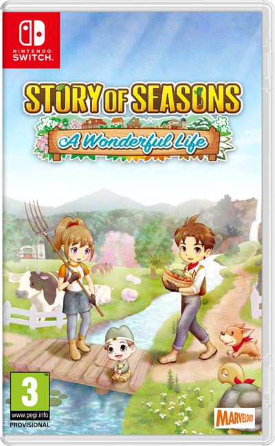 Pochette avant du jeu Story of Seasons: A Wonderful Life Nintendo Switch