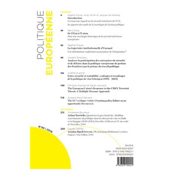 La sécurité intérieure européenne au prisme de la sociologie de l'action publique