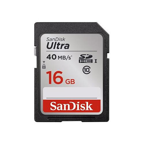 Carte Mémoire Sandisk Ultra SDHC, 16 GO