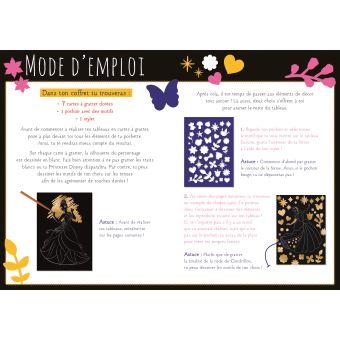 DISNEY PRINCESSES - Pochette Les Ateliers - Mes cartes à gratter dorées