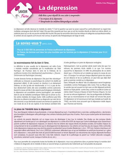 La dépression - MARIE-AUDE MENOU (DE) - broché