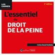 L'essentiel du droit de la peine