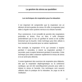 Libérez-vous du stress