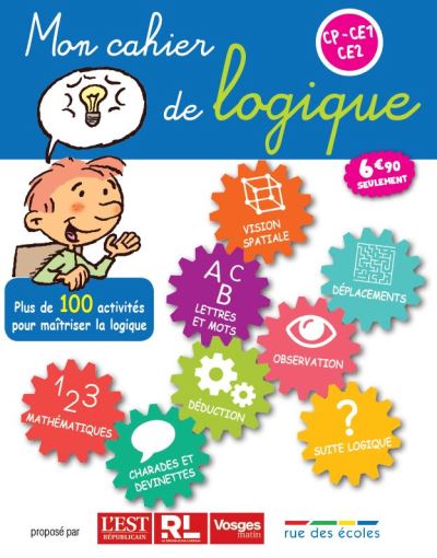 Mon cahier de logique CP-CE1-CE2 Cycle 2